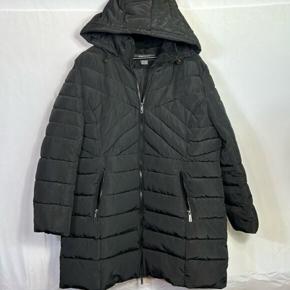Kenneth Cole Reaction Heavy Hooded Puffer Coat Size XXL excellent like new - Picture 1 of 7